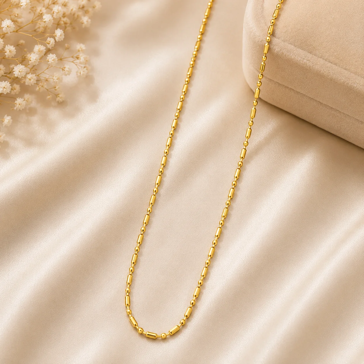 Gold Beaded Ladies Chain