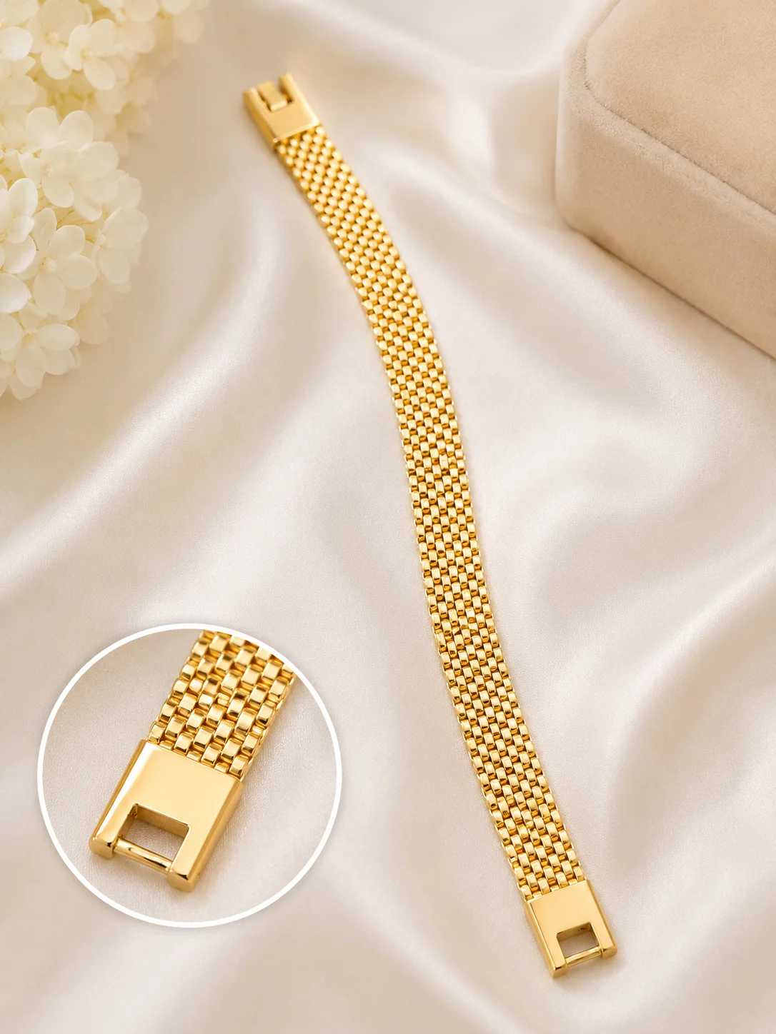 Premium Wide Chain Bracelet for Women
