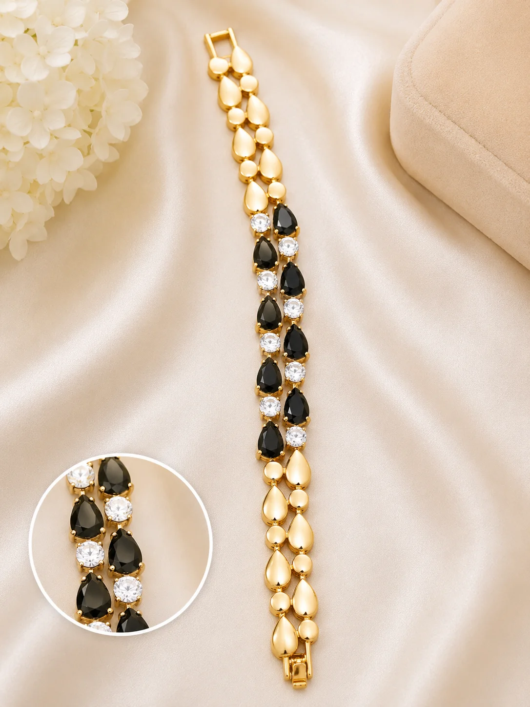 Elegant Designer Stone Bracelet for Women