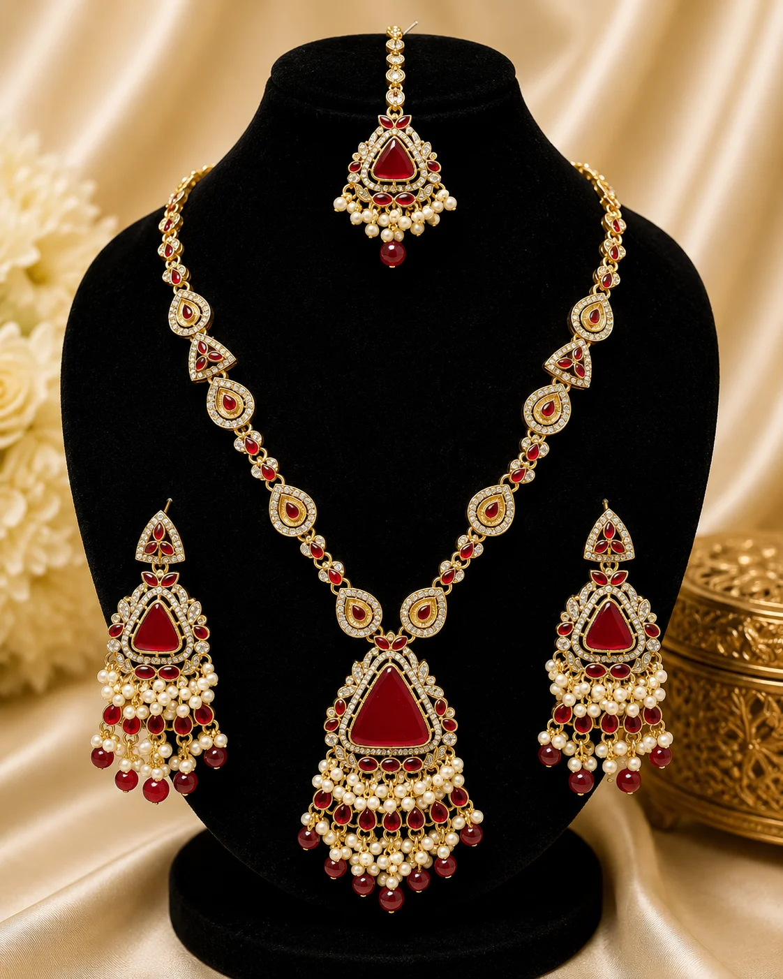 Royal Red Turkish Mala Set