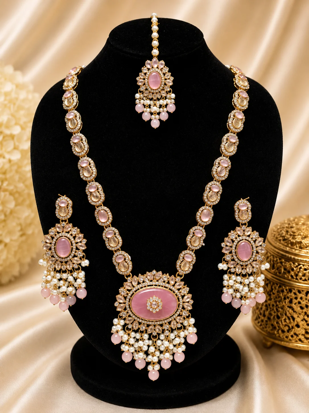 Blush Pink Turkish Mala Set