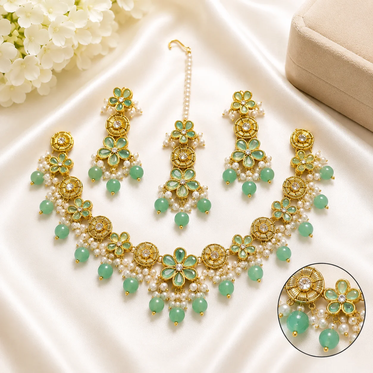 Gold, Mint Green & Multicolor PARTY Set