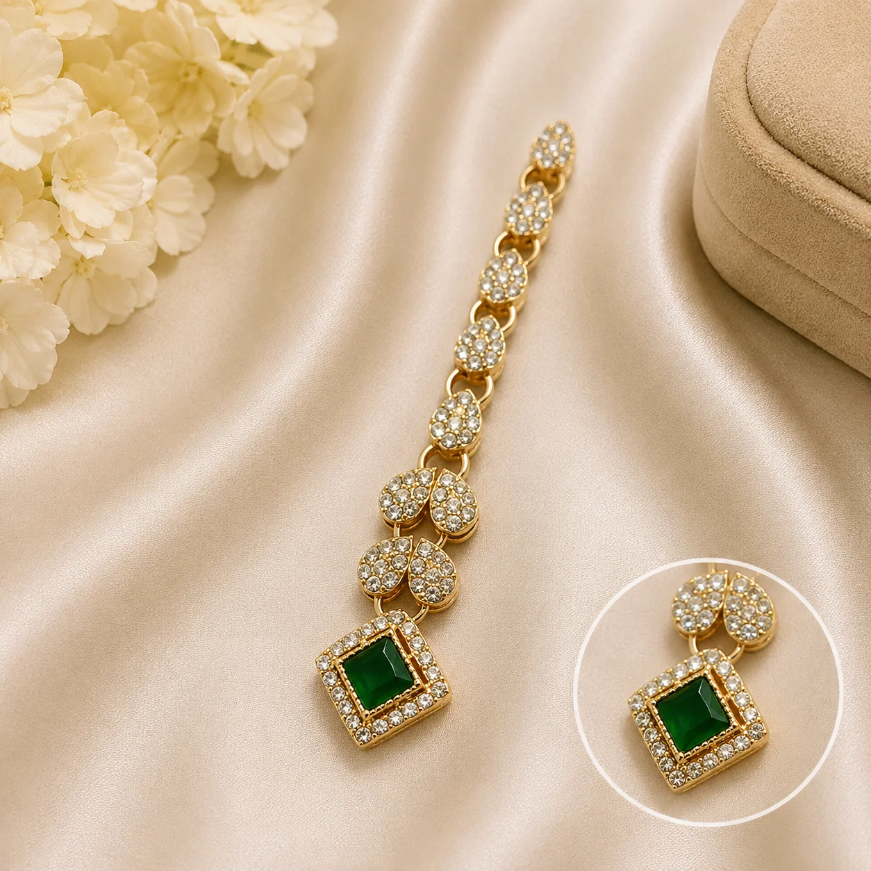 Green Stone Designer Latkan
