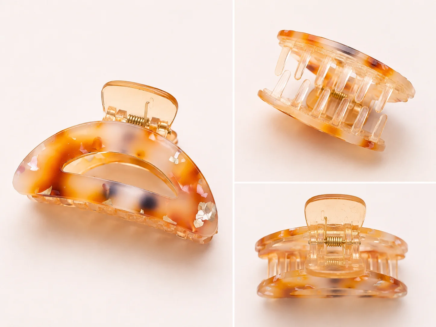 Elegant Frosted Resin Hair CATCHER M