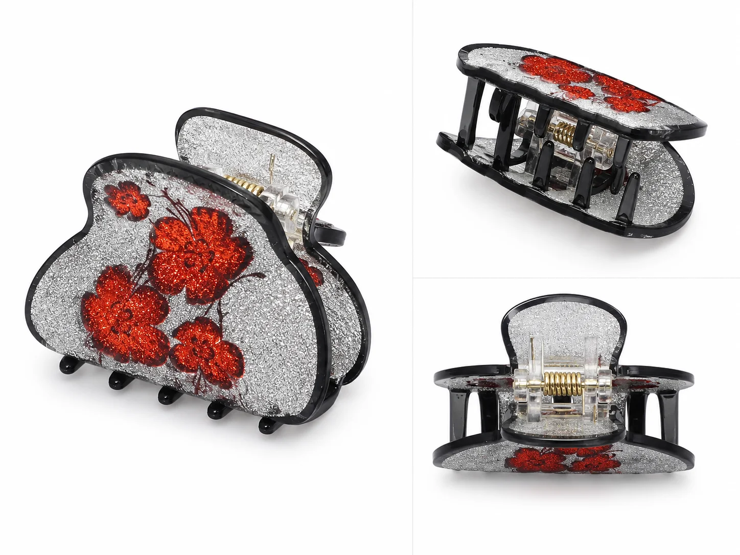 Hair CATCHER – Pink & Silver Butterfly Design