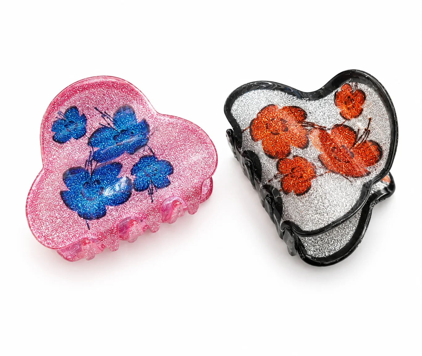 Hair CATCHER – Pink & Silver Butterfly Design