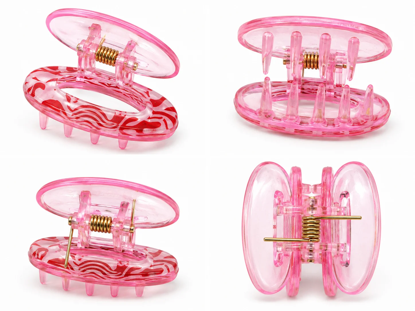 Elegant Oval Acrylic Hair CATCHER