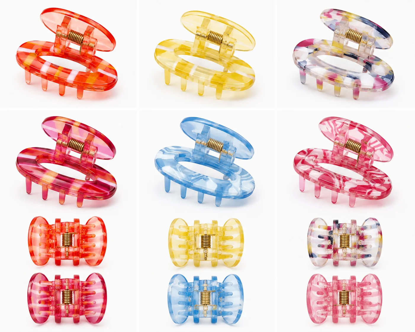 Elegant Oval Acrylic Hair CATCHER
