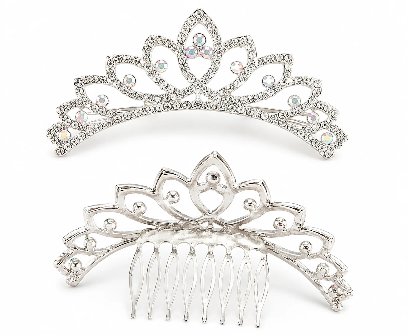 Silver Rhinestone Crown