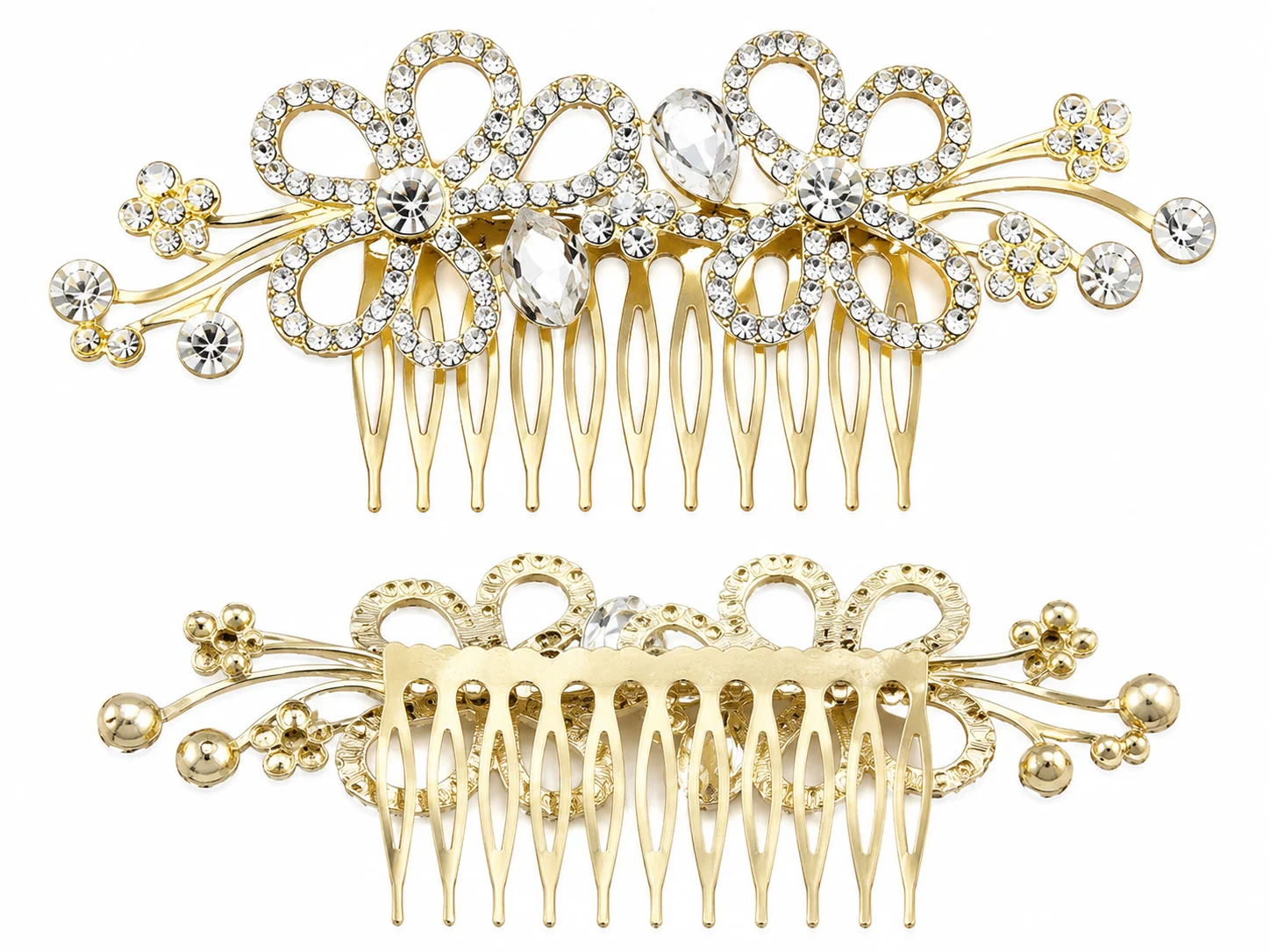 Elegant Crystal METAl Hair STYLE