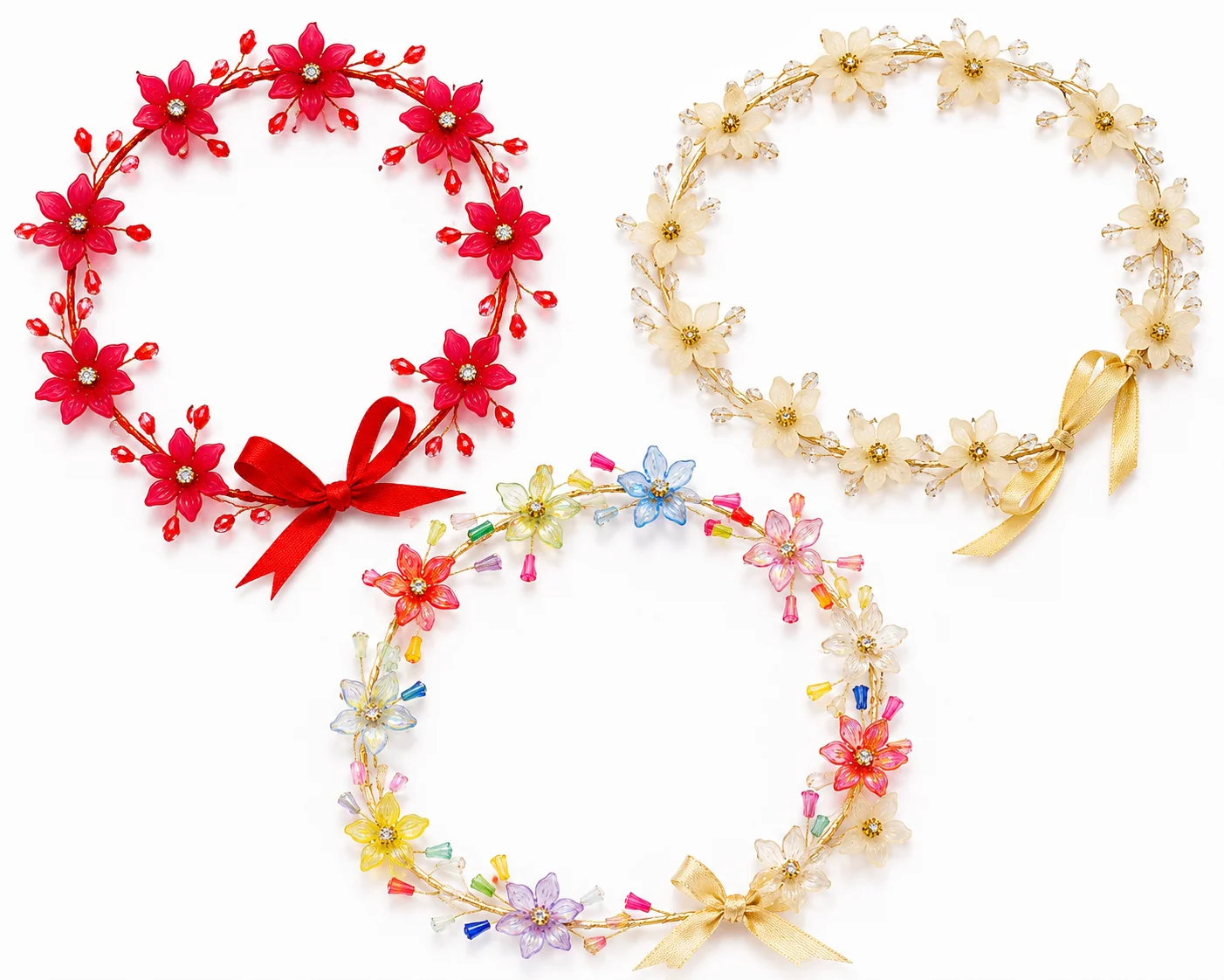 Floral Crown Headband Set