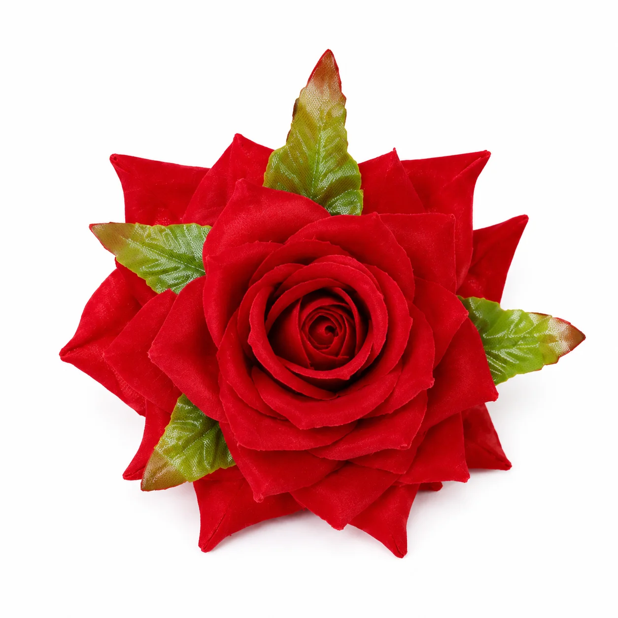 Large / S Red Rose Hair Clip