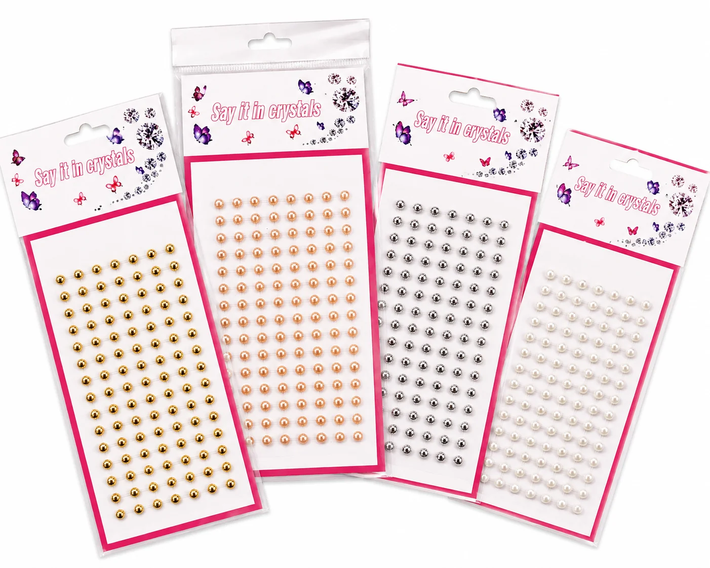 Gold, Silver, White & Champagne Craft Gems