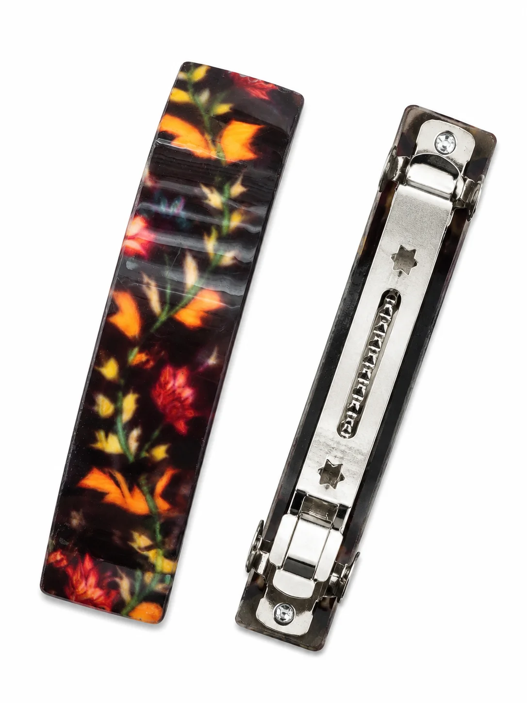 Premium Printed Hair Barrette Set for Girls & Women