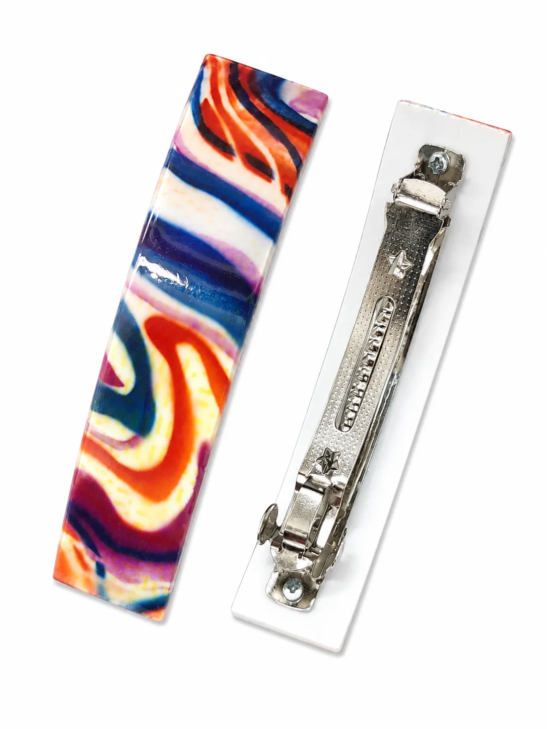 Premium Printed Hair Barrette Set for Girls & Women