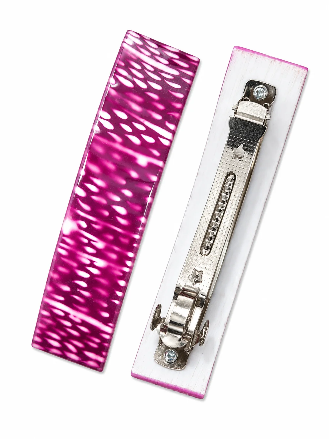 Premium Printed Hair Barrette Set for Girls & Women