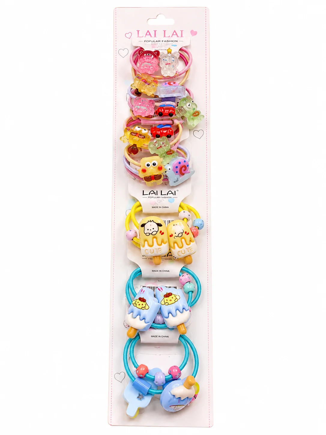 Cute Cartoon Hair Tie Set for Girls