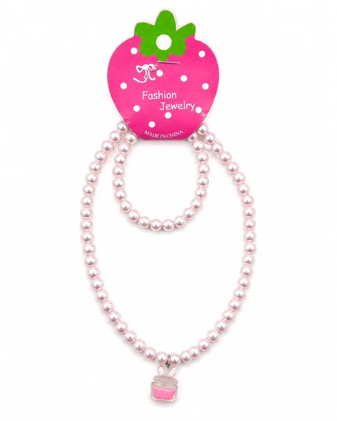 Elegant Pearl Beaded Necklace & Bracelet Set for Girls