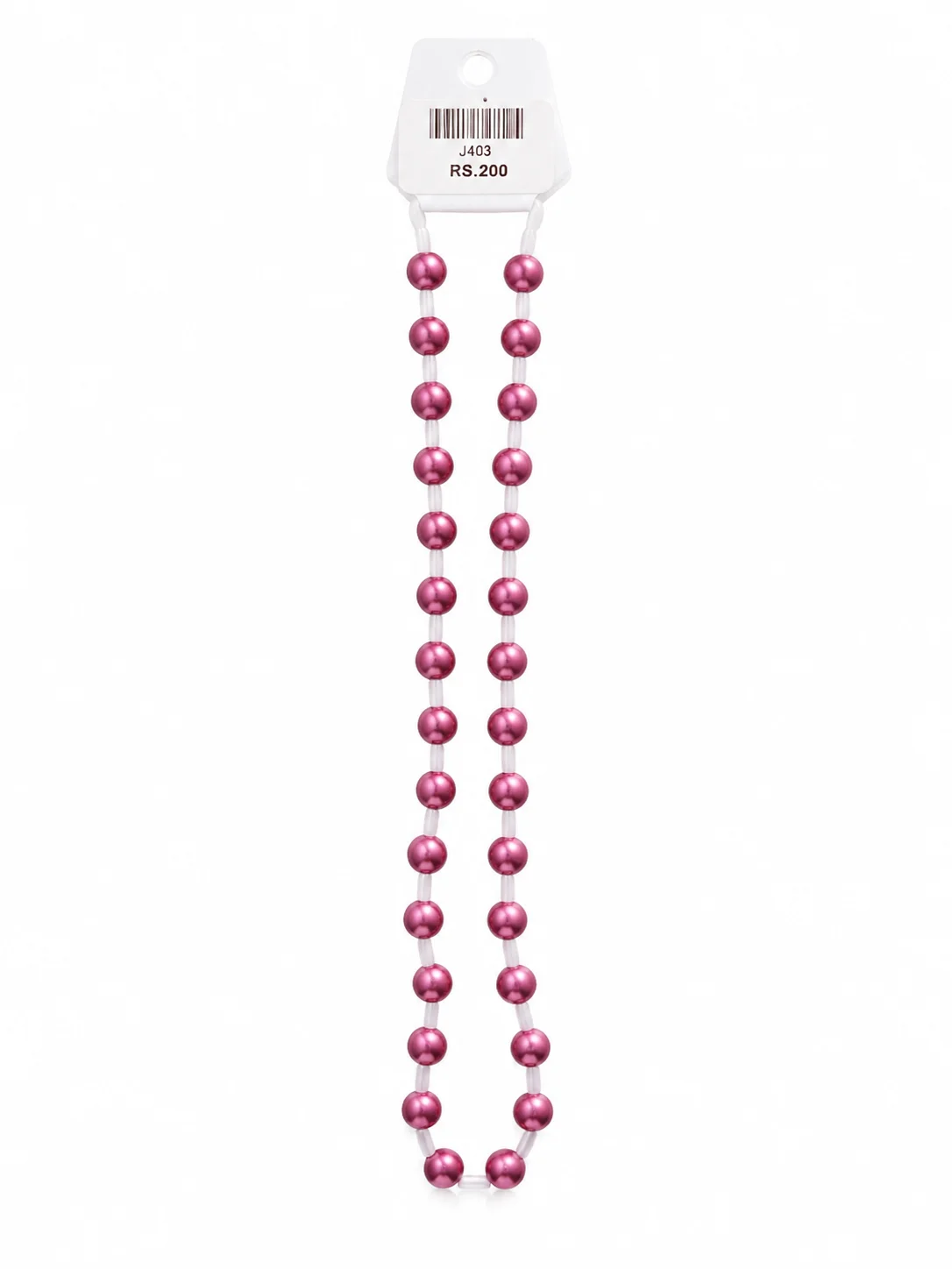 Elegant Pink Pearl Beaded Necklace for Girls