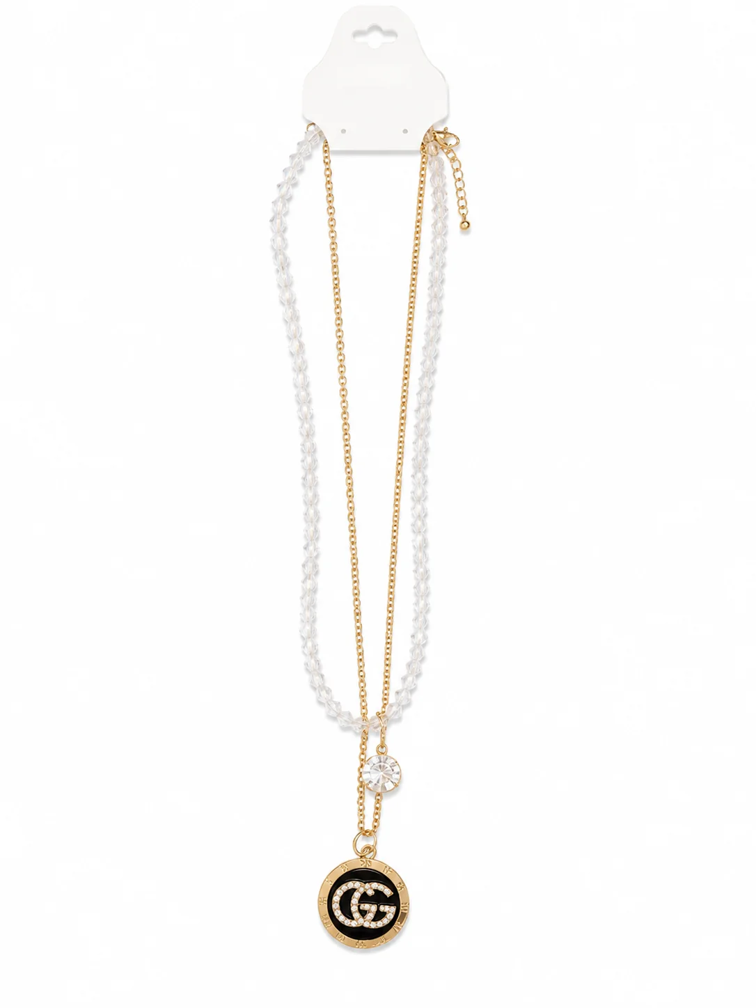 Luxury Crystal Beaded Double Layer Necklace