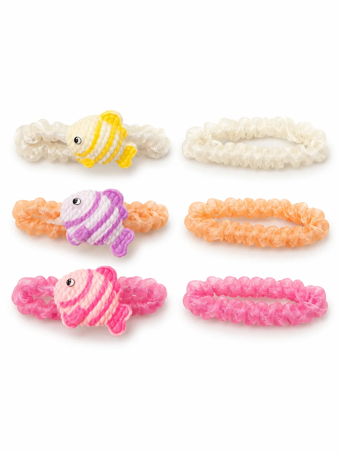 Colorful Cartoon Elastic Ponytail Holders