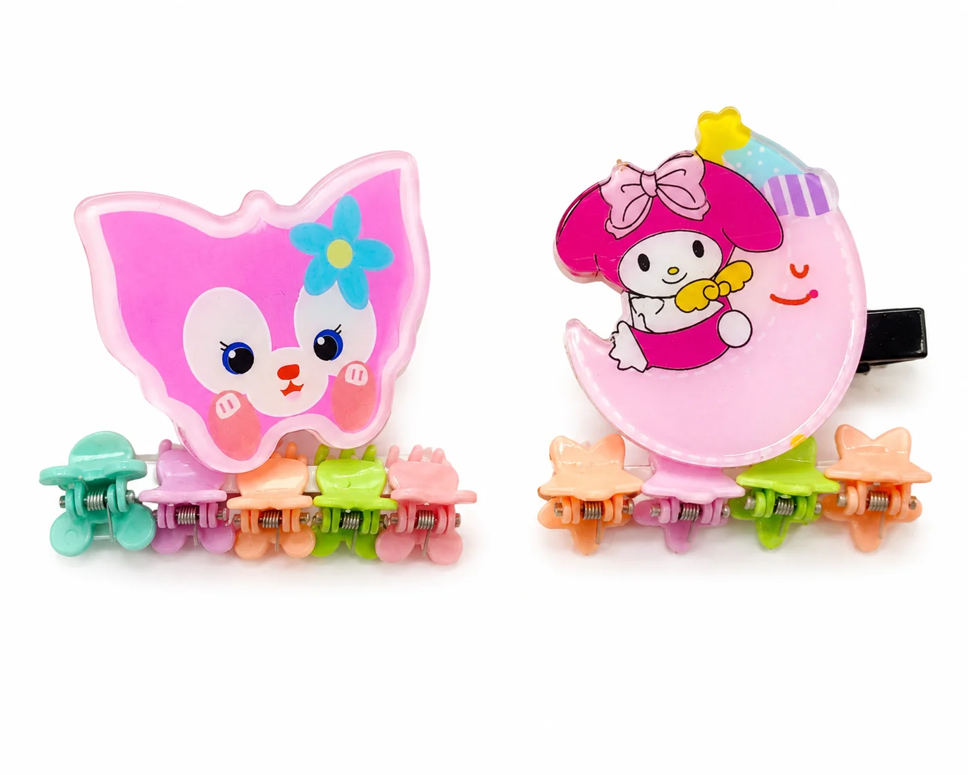 Cartoon Hair Claw Clips Set for Girls