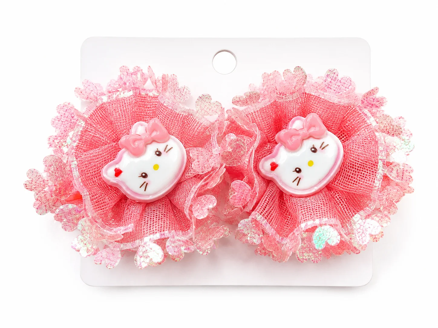 Cartoon Floral Hair Clips Set for Girls