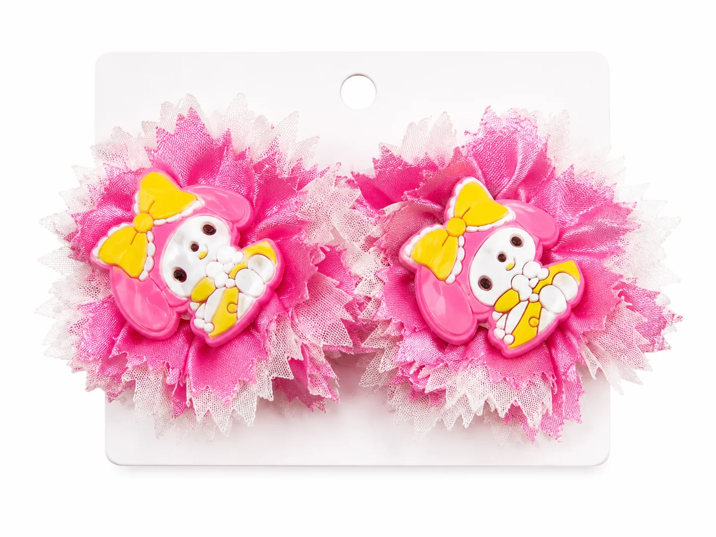 Cartoon Floral Hair Clips Set for Girls