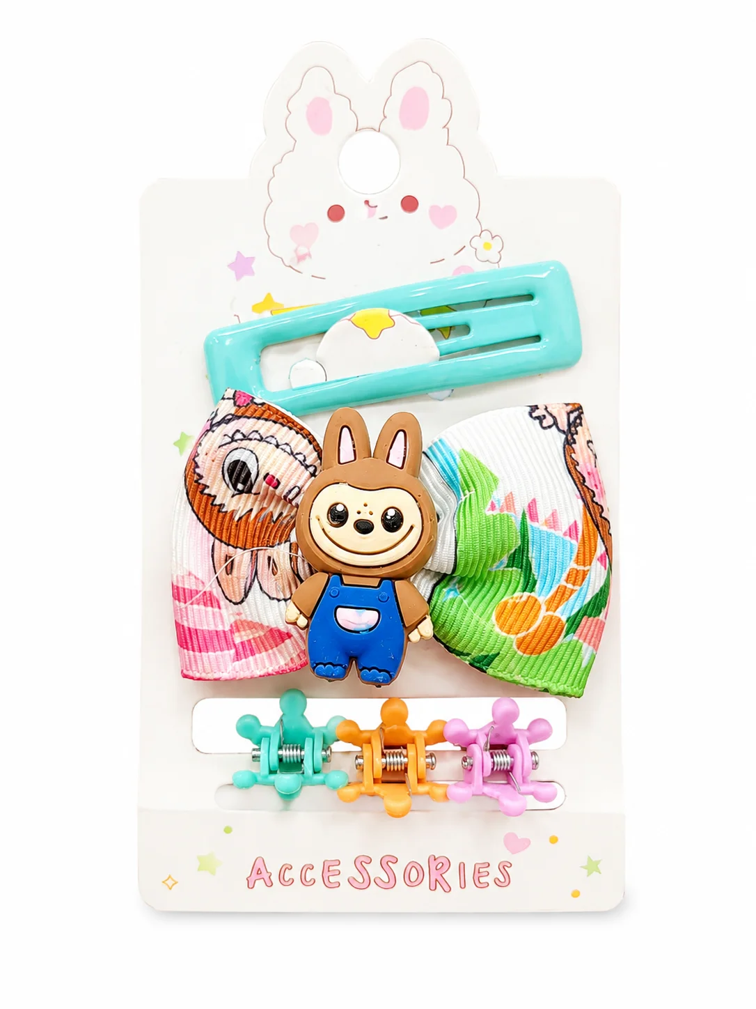 Bunny Bow Hair Accessories Set for Girls