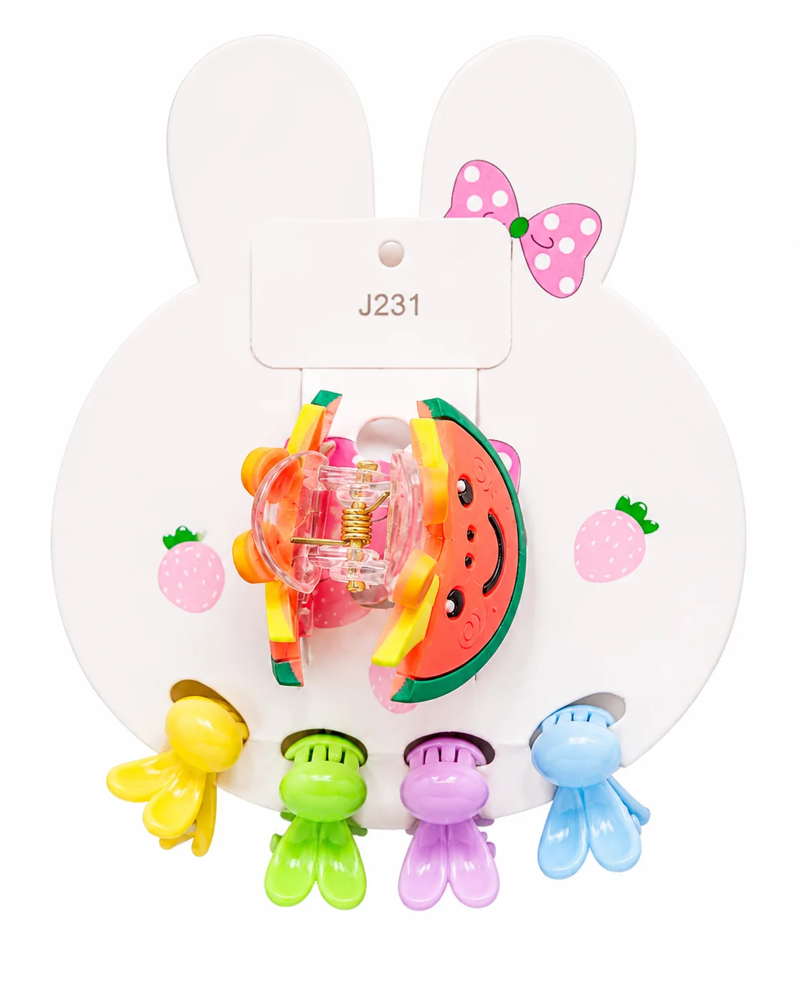 Fruit & Cartoon Hair Clip Set for Girls