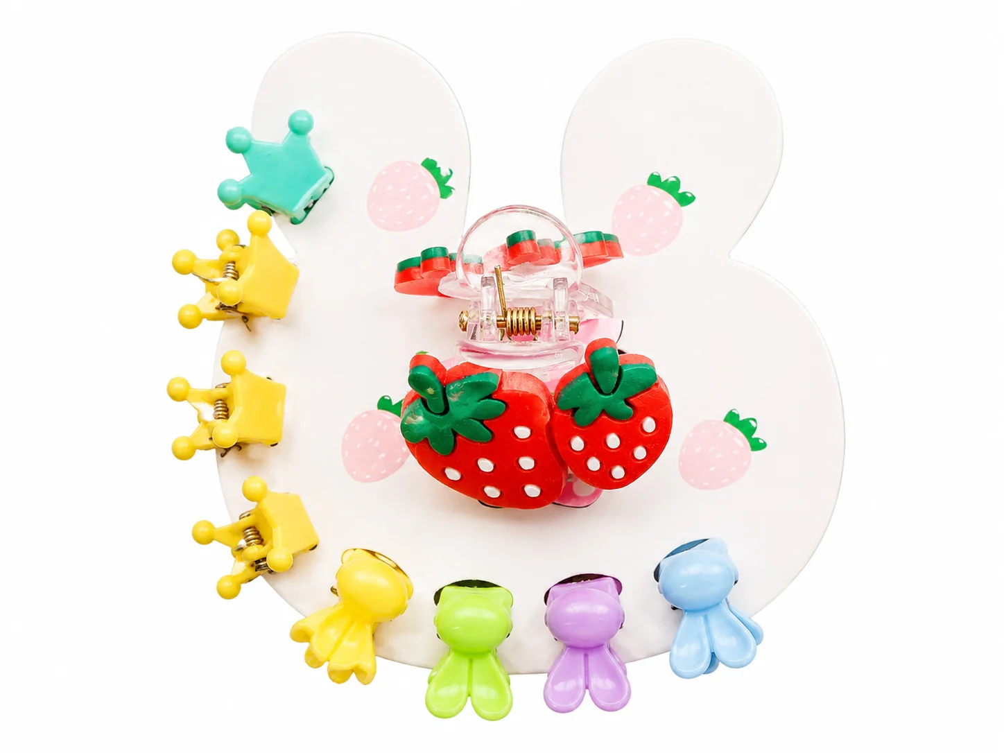 Fruit & Cartoon Hair Clip Set for Girls