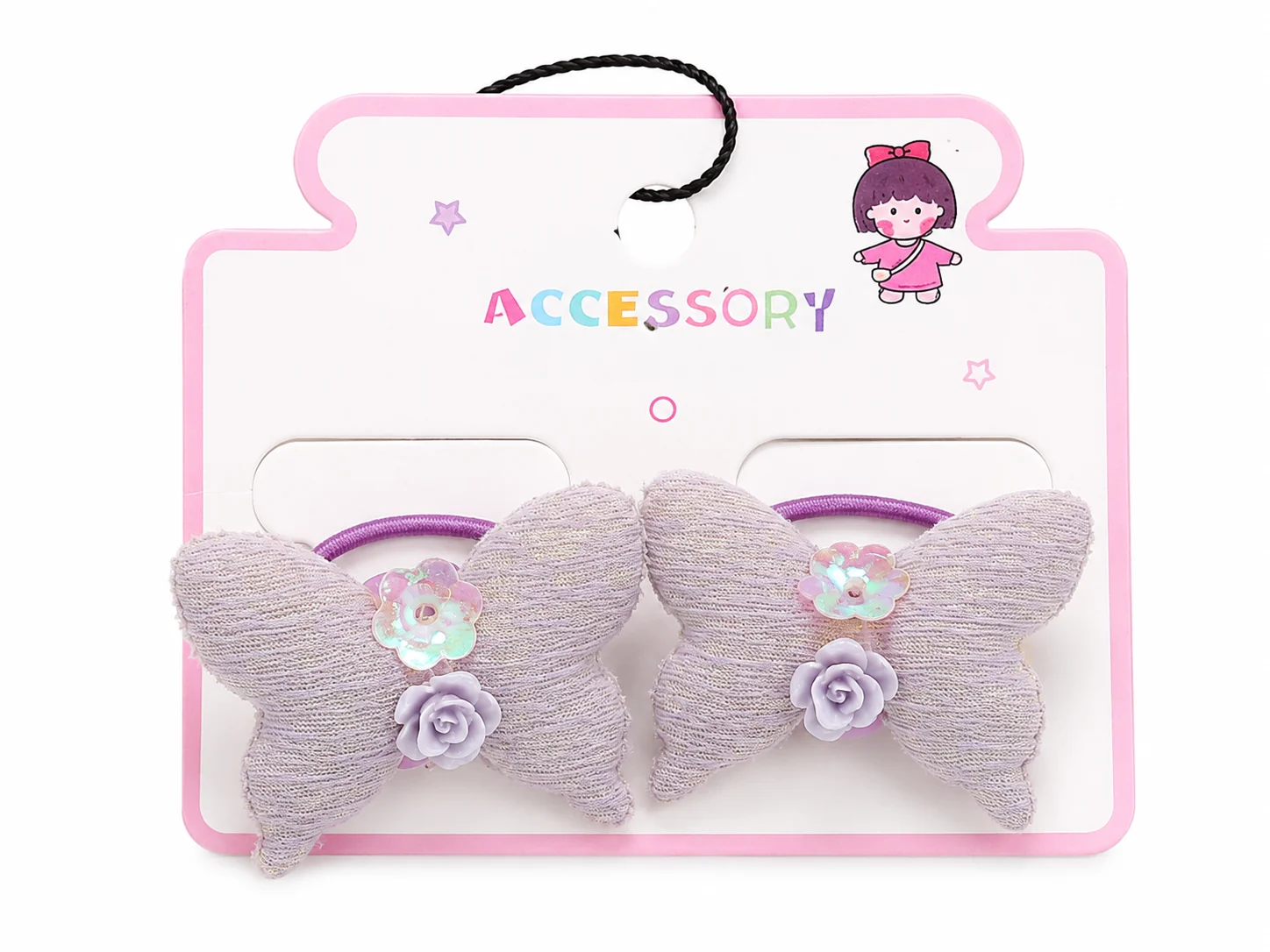 Cute Butterfly Hair Band Set for Girls – 2 Pieces