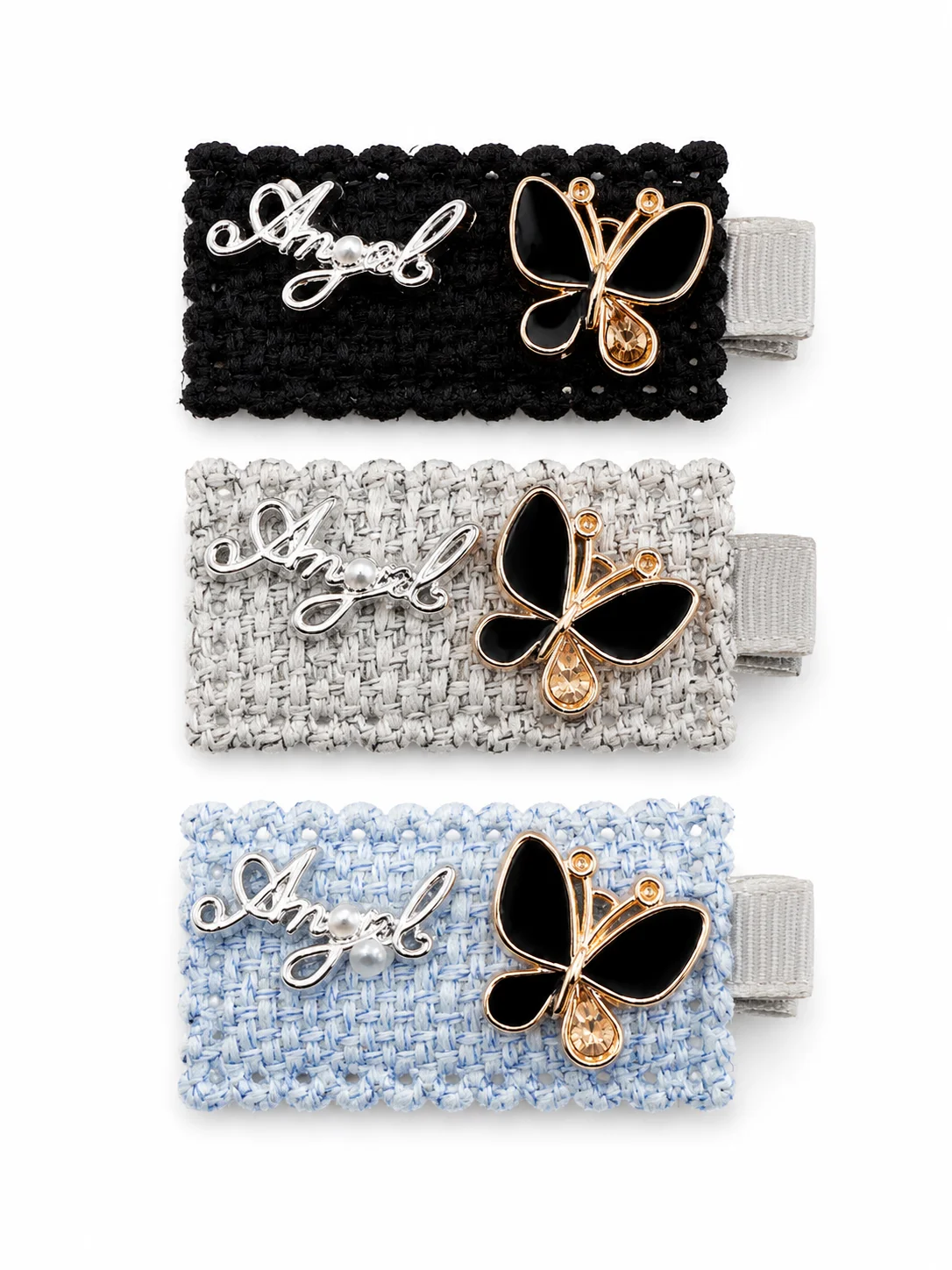 Elegant Butterfly Angel Hair Clip Set
