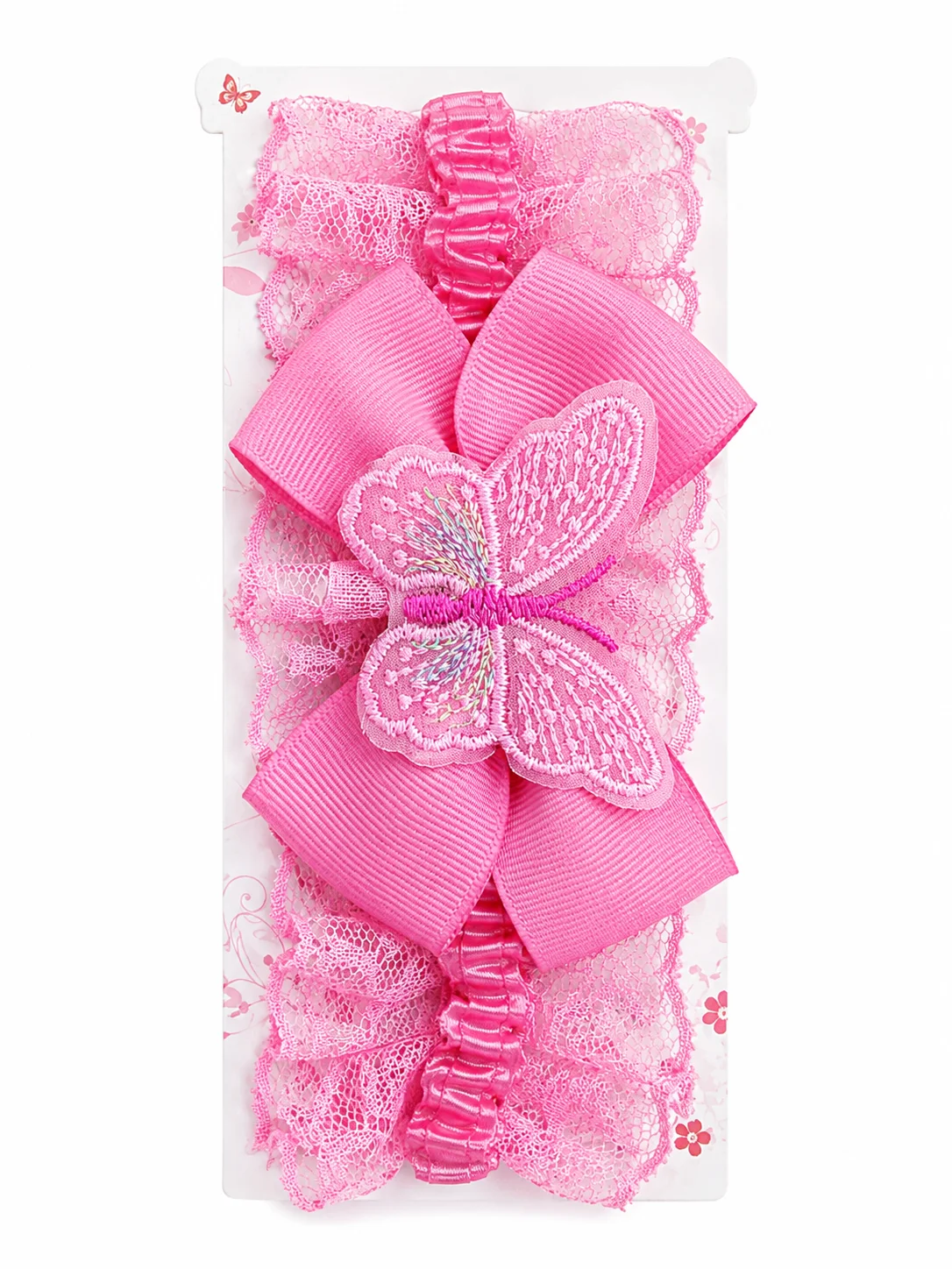 Pink & Mint Bow Hair Accessories for Girls
