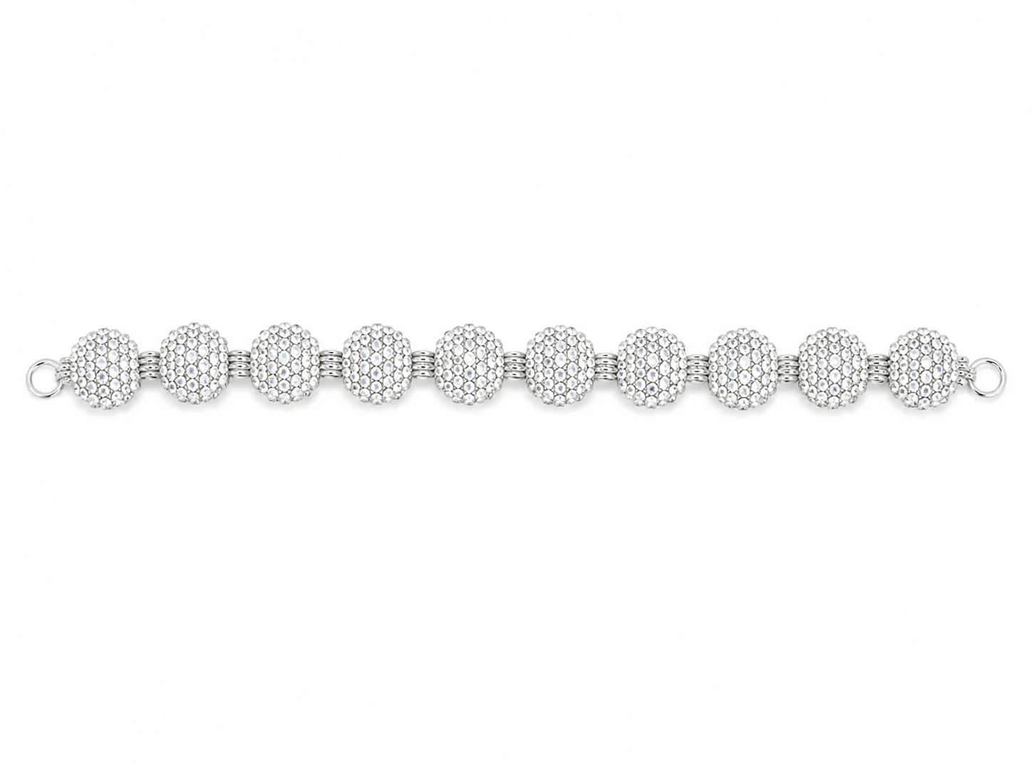 Silver Crystal Hair Lari – Bridal & Party Hair Accessory