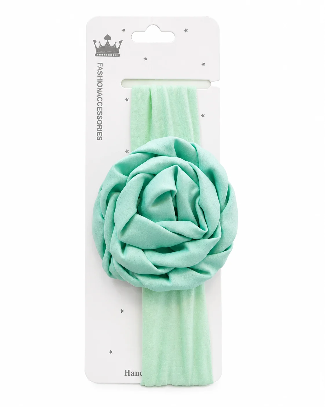 Baby Girls Floral Nylon Headband Set – Soft Stretch Hair Bands