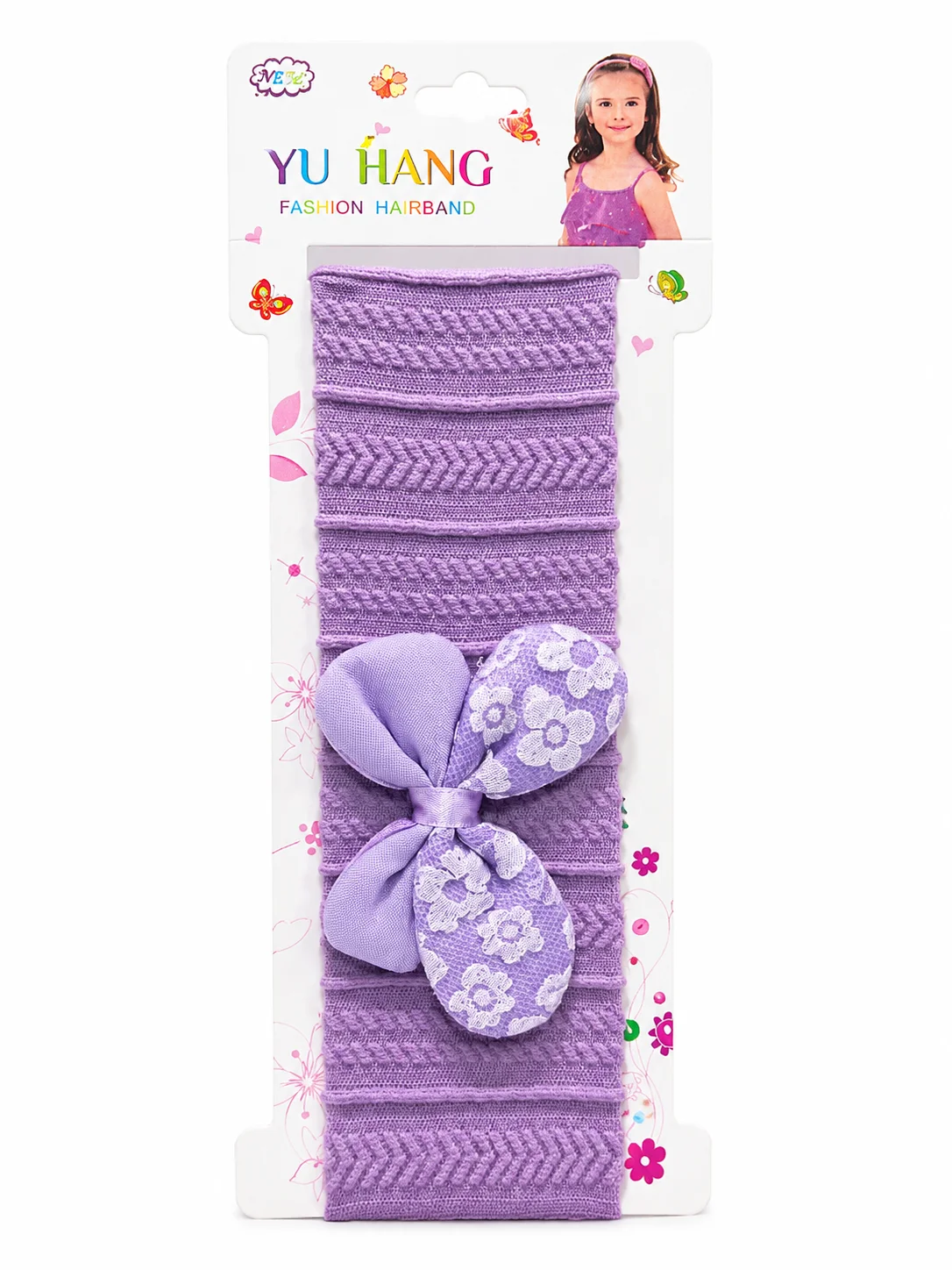 Baby Girls Bow Headband Set – Soft Stretch Nylon Hairbands