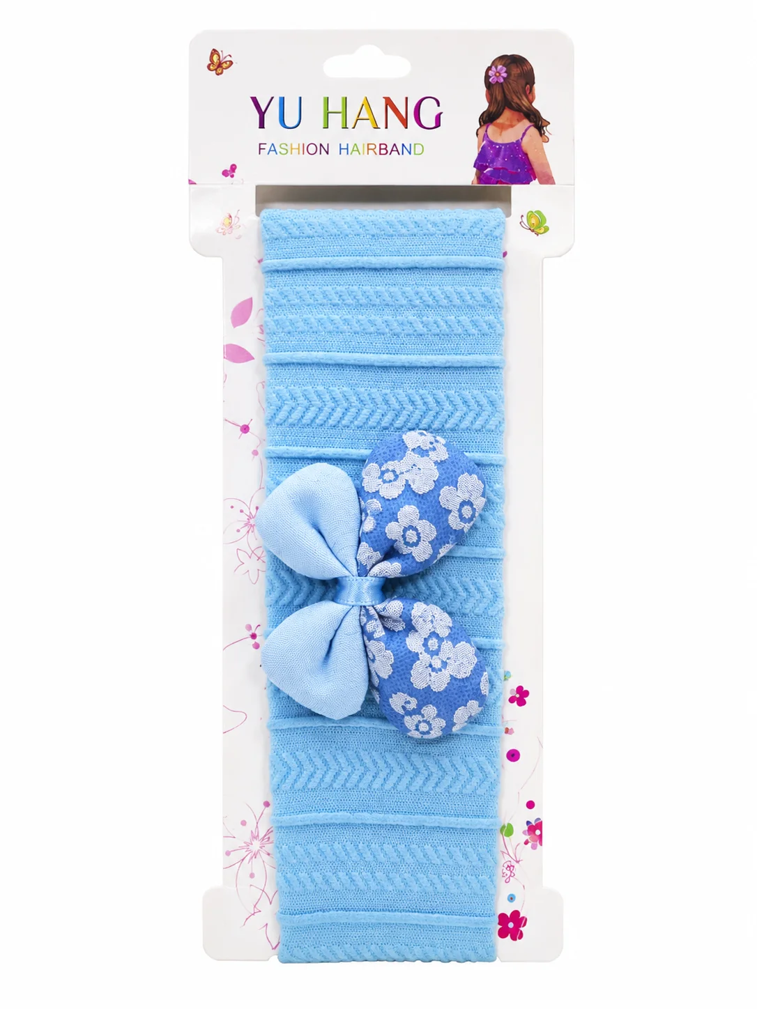 Baby Girls Bow Headband Set – Soft Stretch Nylon Hairbands