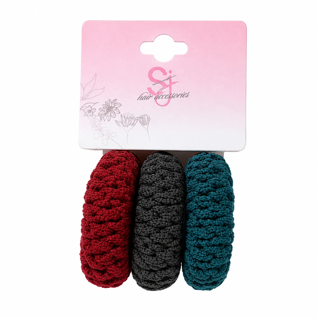 Knitted Hair Tie Set – Soft Elastic Ponytail Holders