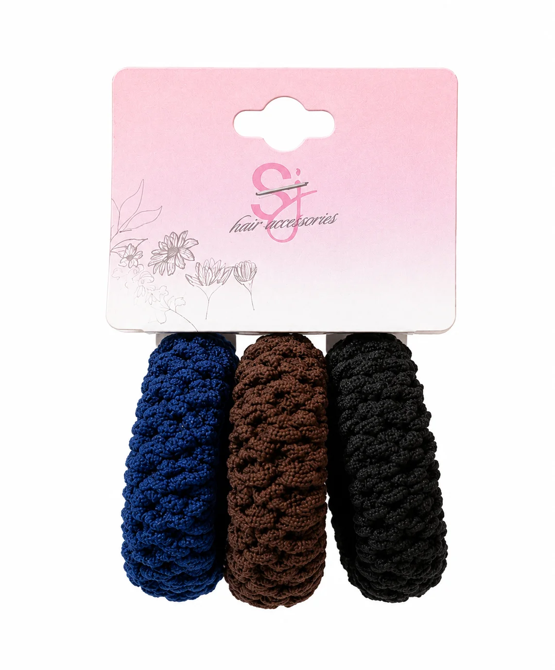 Knitted Hair Tie Set – Soft Elastic Ponytail Holders