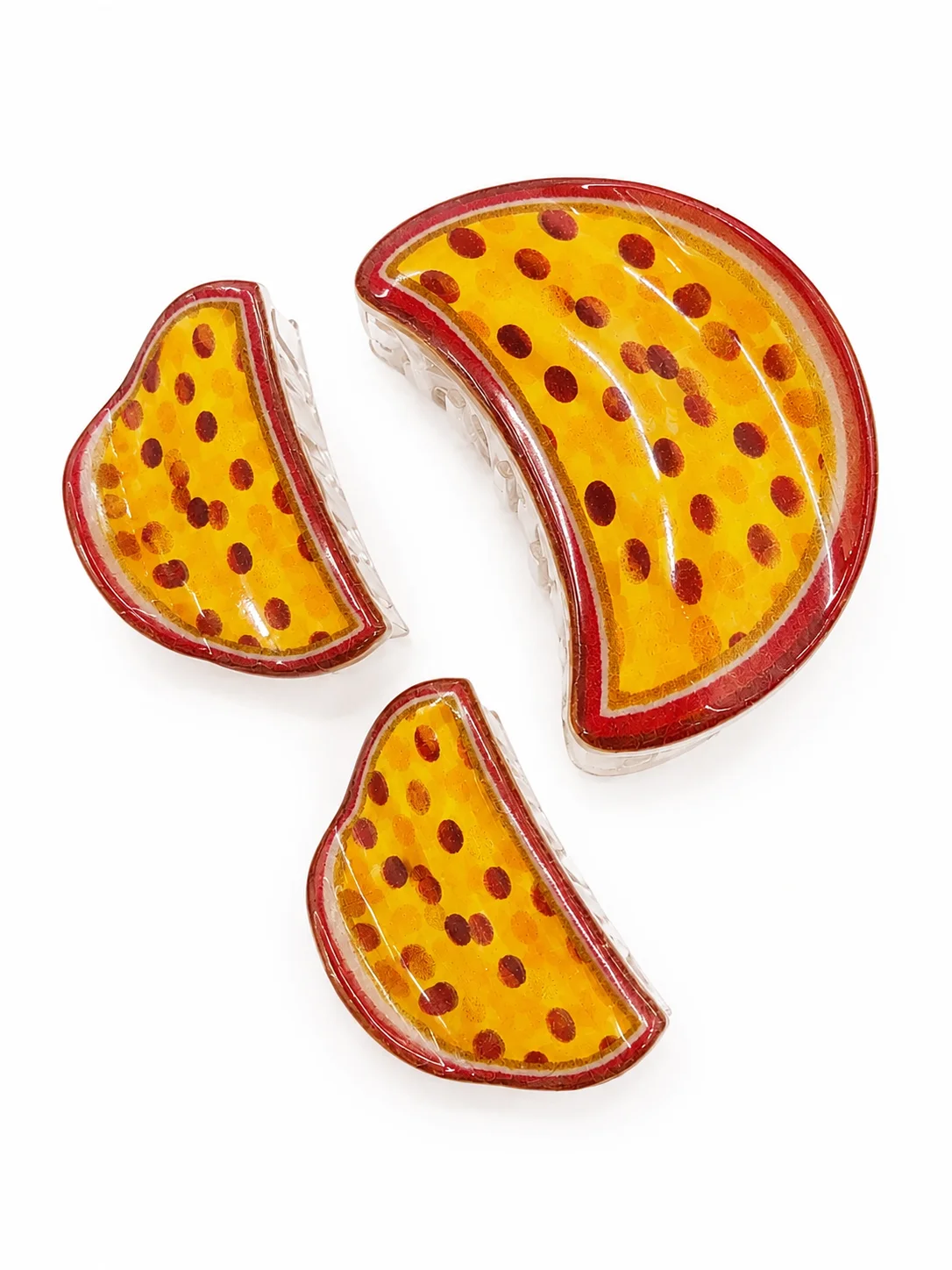 Cherry Print Hair Clip Set for Girls – 3 Piece Cute Hair Accessories