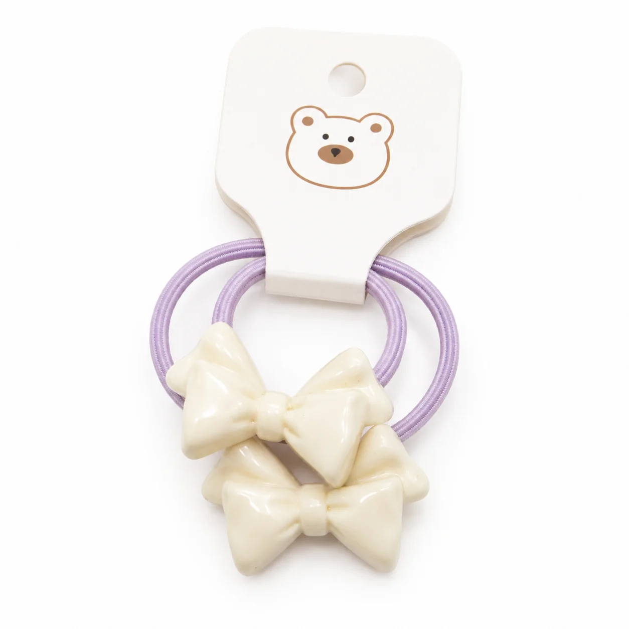 Cute Bow Hair Elastic Set for Girls – Multicolor Hair Ties
