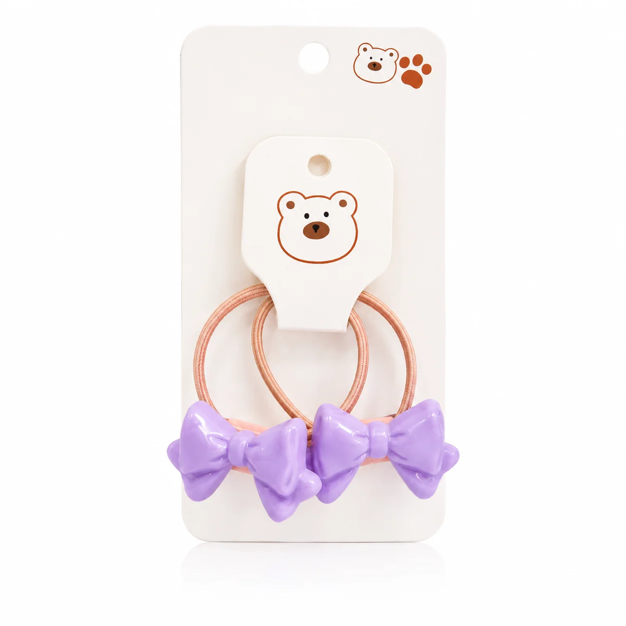 Cute Bow Hair Elastic Set for Girls – Multicolor Hair Ties