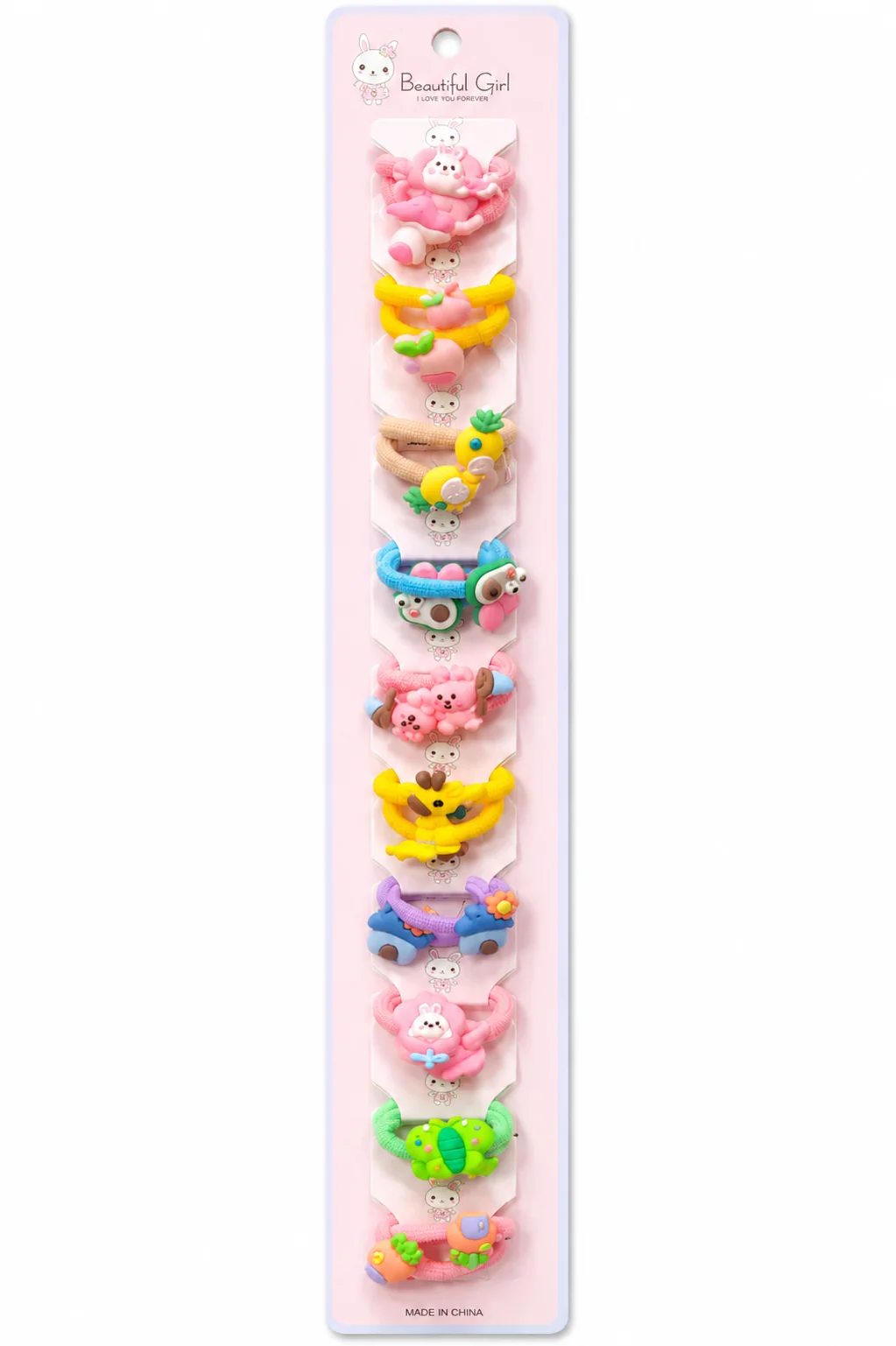 Cute Cartoon Hair Elastic Set for Girls