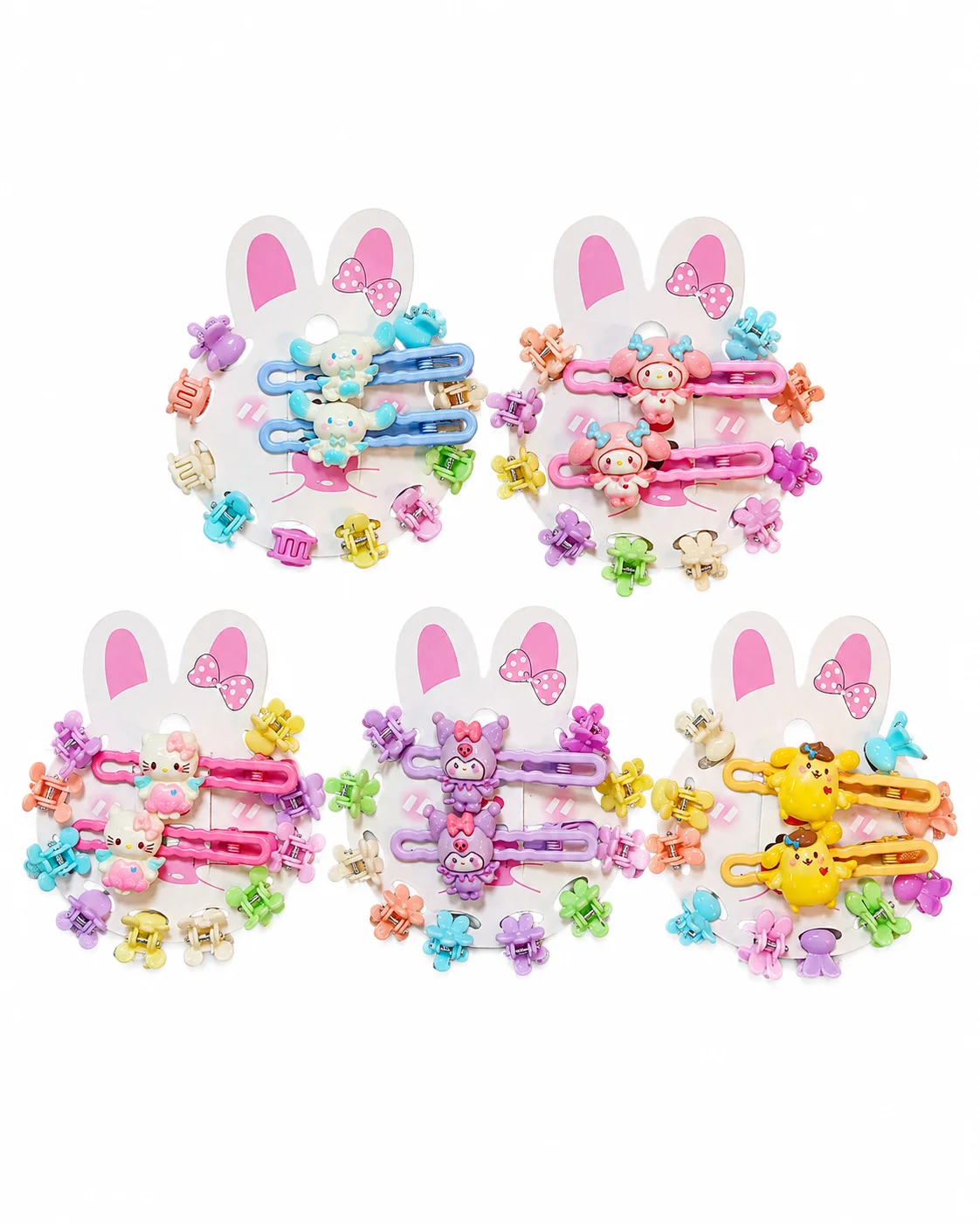 Kids Cute Cartoon Hair Clips & Mini Claw Clips