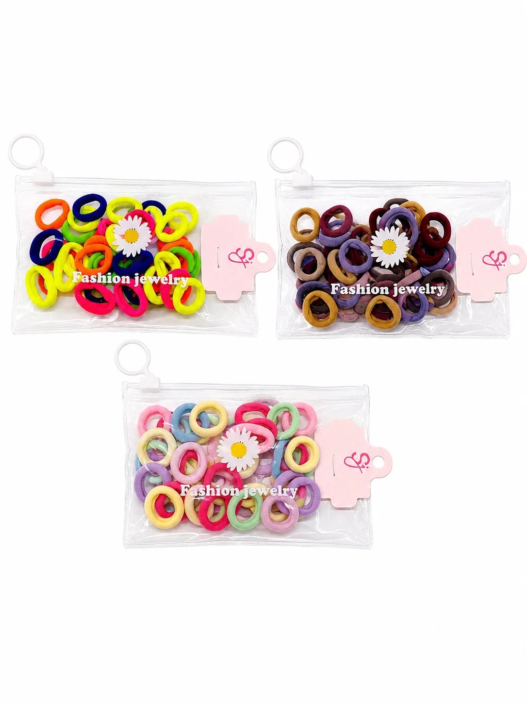 Soft Elastic Ponytail Holders (Multicolor)