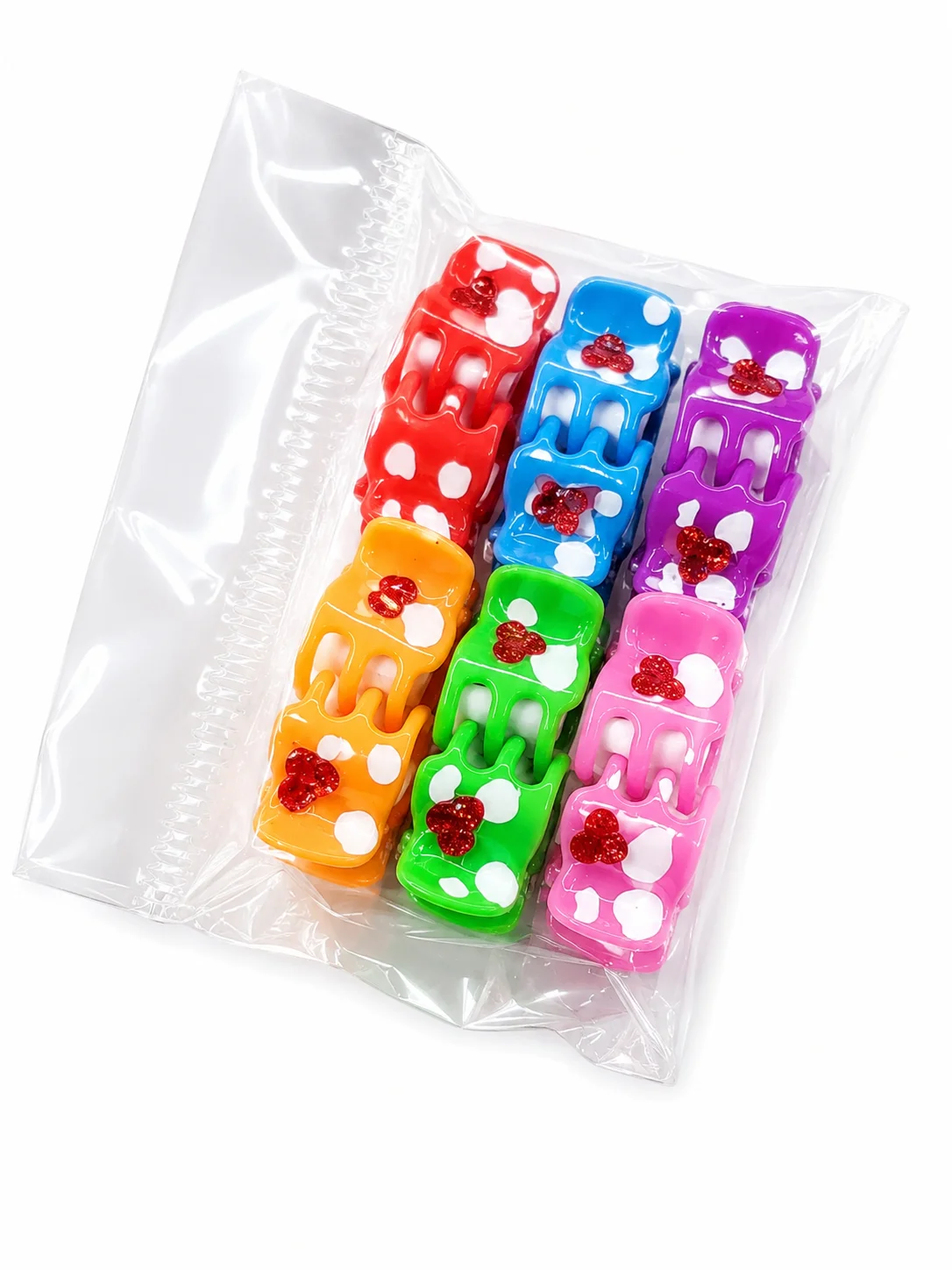 9 Pcs Cute Heart Design Hair Accessories