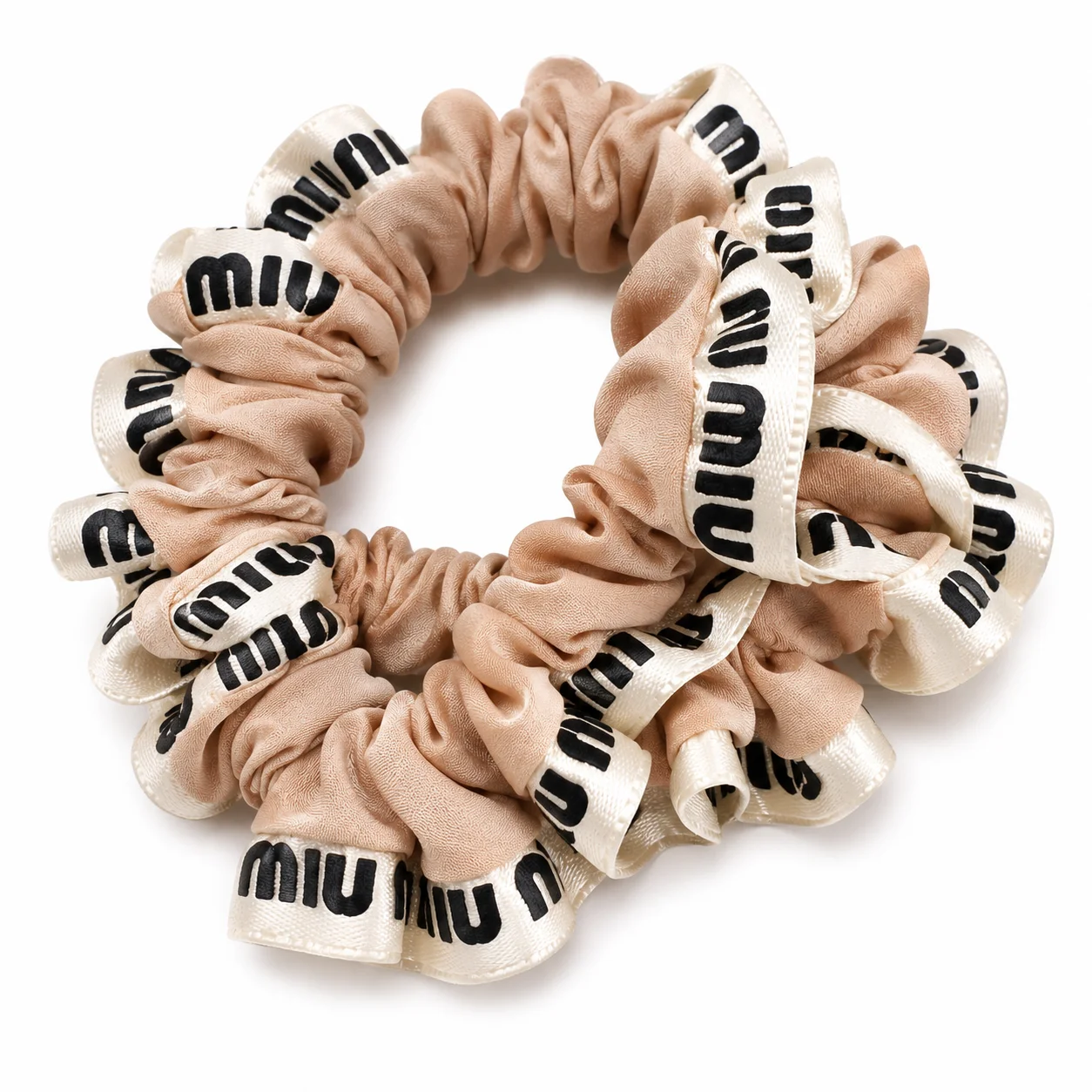 Double Layer Miu Style Hair Scrunchie