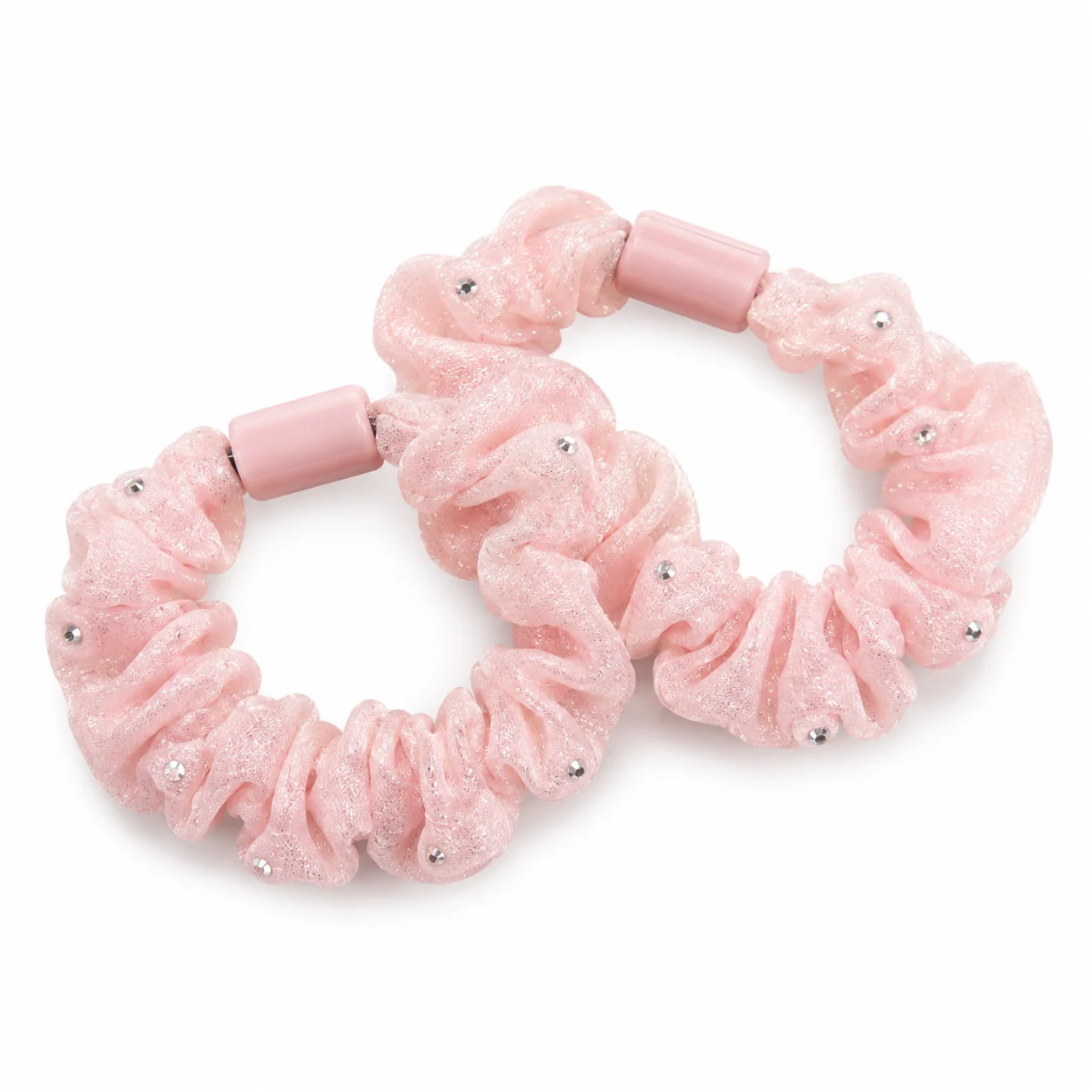 Glitter Hair Scrunchies Set for Girls & Women