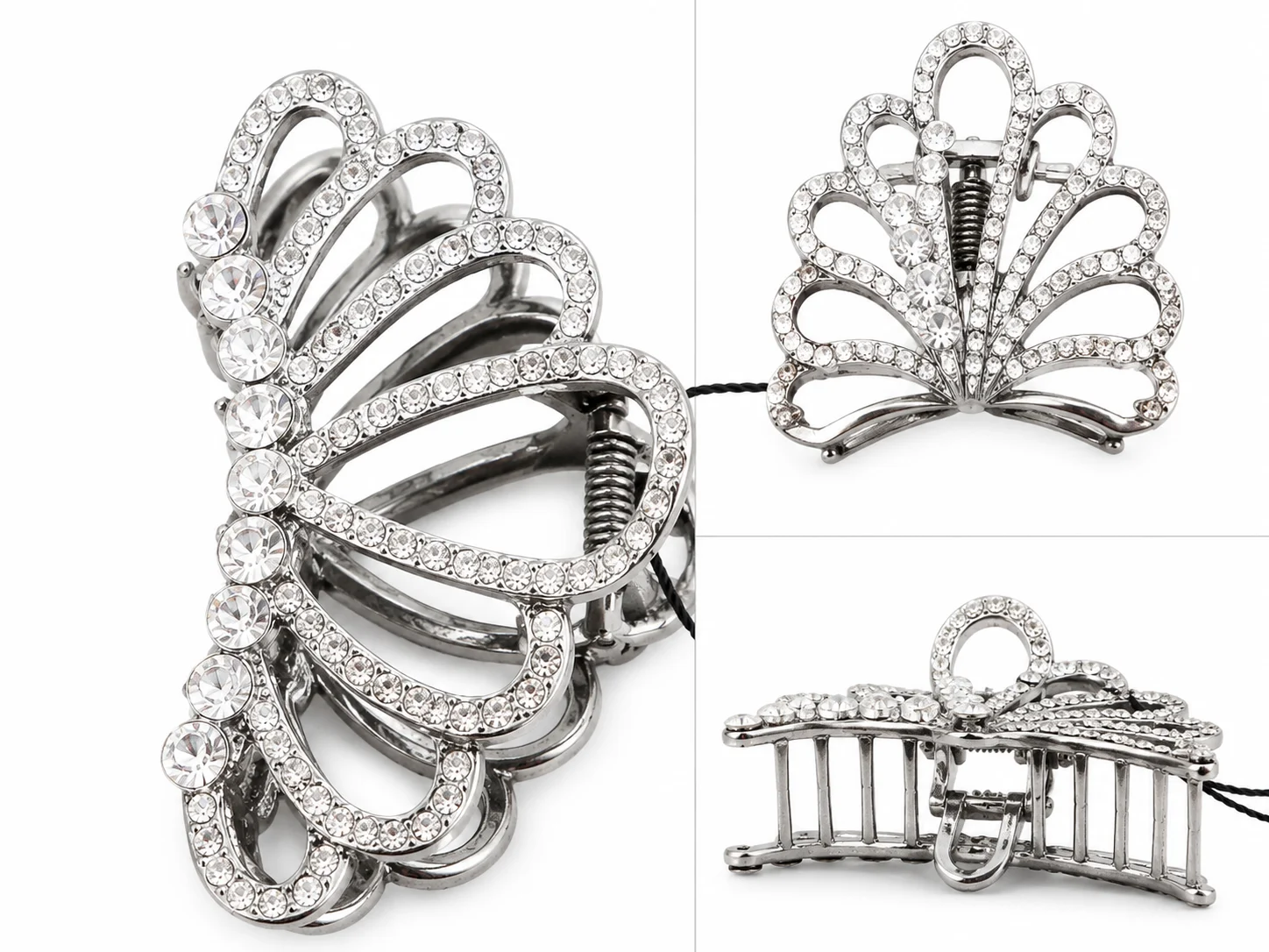 Luxury Crystal Peacock Hair Catcher For Women